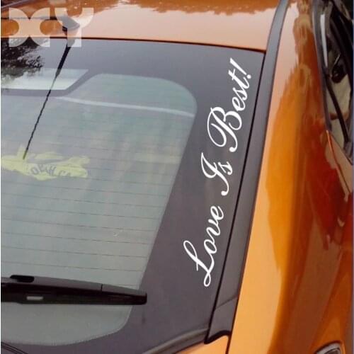 XY Waterproof Motorcycle Car Stickers Love Is Best Decals Automotive Car Styling Reflective Type
