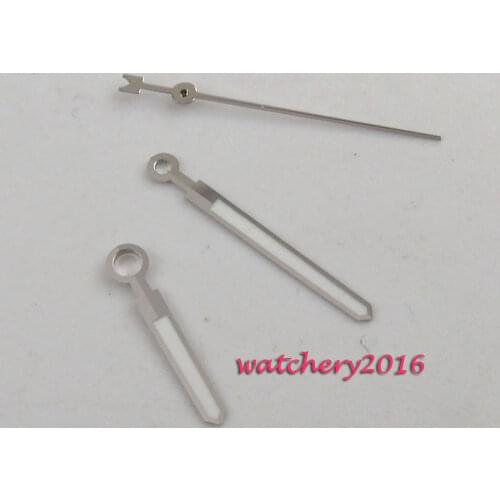 Silver color rim Green luminous Watch HAND Analog FOR UNITAS fit 8215 821A movement