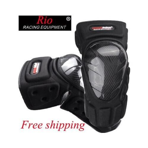 100% Authentic Motorcycle Carbon Fiber Knee Pads Protective Gears Motocross racing Knee Protector cycling dirt bike knee guard