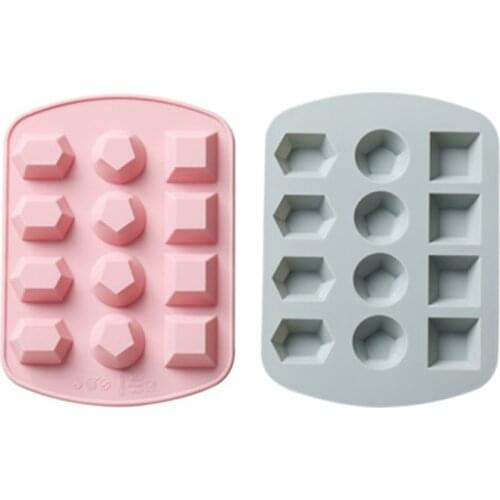 12 Grid Silicone Chocolate Mold DIY Non-stick Cake Baking Mould Jelly and Candy Mold 3D Mold Chocolate Baking Tools Kitchen Tool