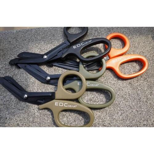 18.3*9.2cm Multipurpose Thicken Emergency Rescue Medical Scissor Bandage Scissor Taping Canvas Scissor