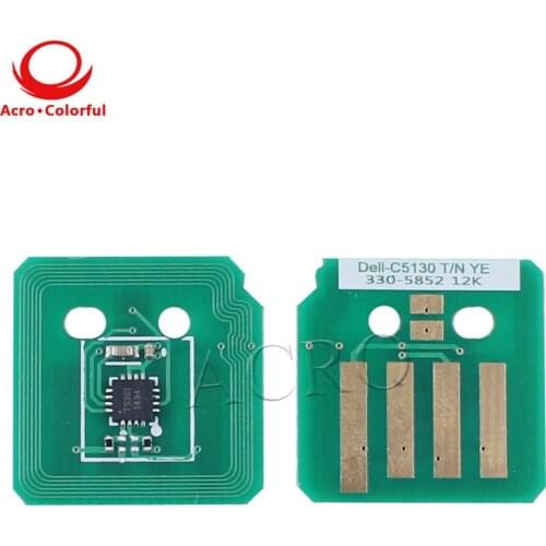 5 sets 50K Drum Chip refilled for DELL C5130cdn Laser Printer toner cartridge