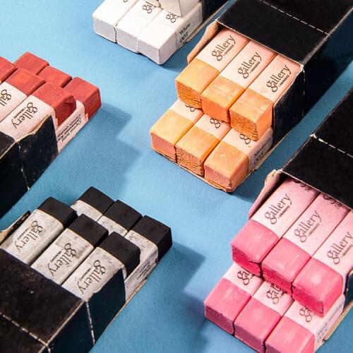 6pcs/Box Mungyo Colors Chalk Pastels for Artist Student Graffiti Painting Pen School Stationery Art Supplies Single Color Set