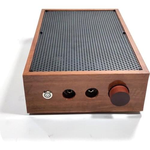 6N11 6DJ8 push 5686 tube amp, all built-in solid wood box, power transmission: 2W+2W/300Ω, frequency response: 20-30Khz (+-1db)