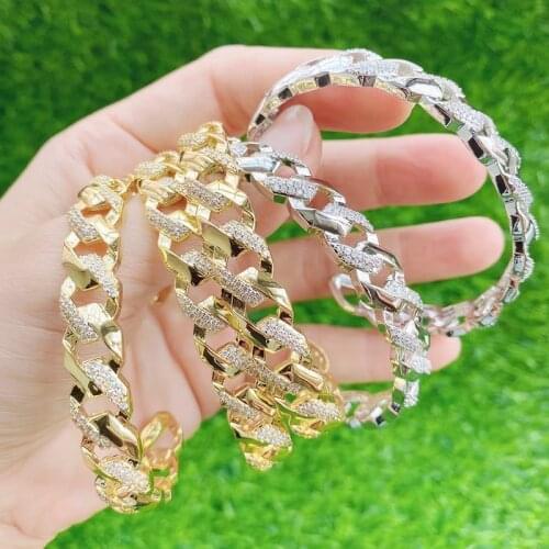 3Pcs New design zircon Spiral style bangles Crystal style stone bangle fashion jewelry for women Women bangle 51655