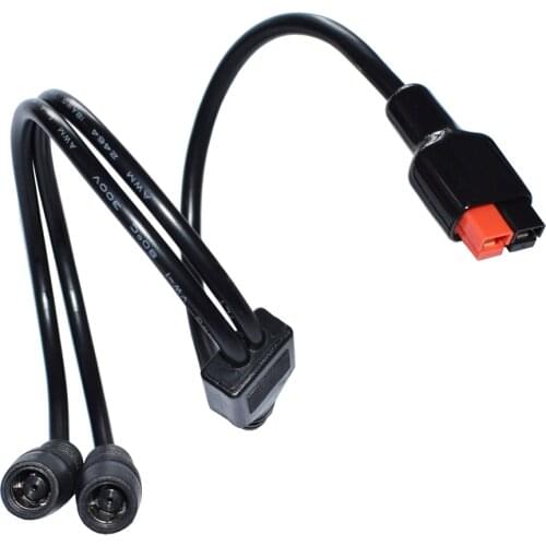 DC8.0mm Power Fmale Plug Cable with two DC8mm Adapter Compatible with Andersons 19.3 inch/49cm Power Pole for Portable Generator