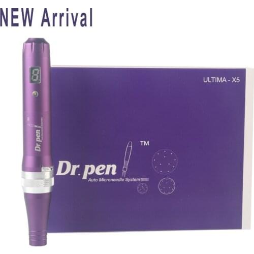 Derma Pen Dr. Pen X5 -C Microneedle Pen Screw Prot Needle Cartridges Pen with Speed Digital Display Use with Wired Cable Drpen