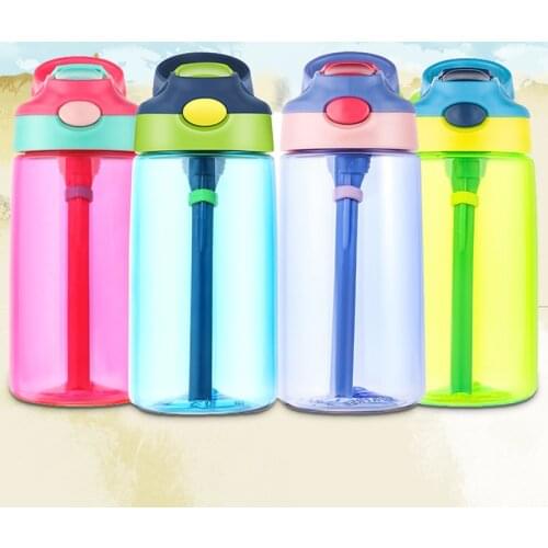 500ml BPA Free Outdoor Kids Sport Bottle With straw Hiking Climbing Healthy Life Bottle for Water My Children Water Juice Bottl
