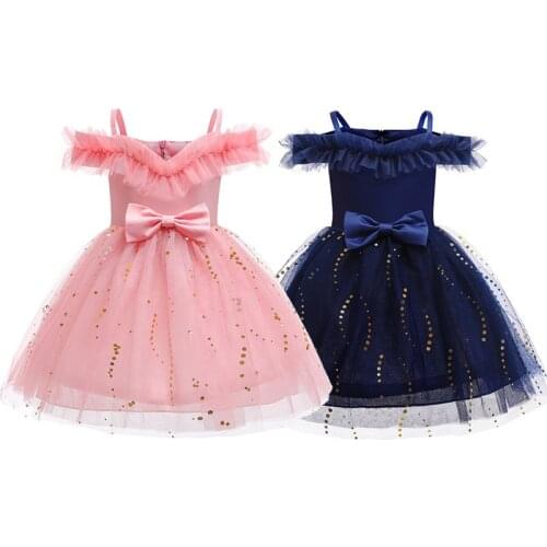 Summer Pretty Girls Dress Birthday Party Princess Dress Lace Kids Ball Gown Elegant Dress Casual Children Dress Size 4-10T