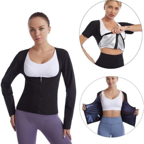 Breathable Deep U Neck Women Waist Trainer Hot Shirt Sauna Suit for Workout