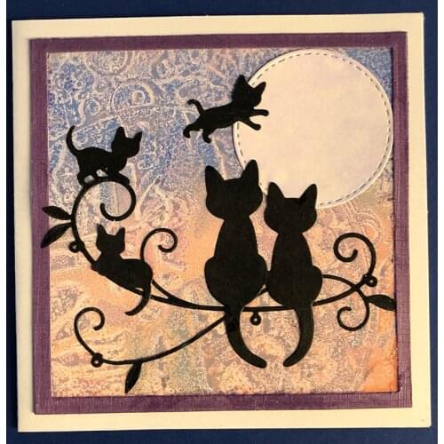 Animals Cat Metal Cutting Dies Cut Die Mold Scrapbooking dies Decoration Paper Craft Embossing Dies New for 2021 Stencils dies