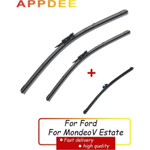 APPDEE Wiper Front Rear Wiper Blades Set For Ford For Mondeo V Estate 2015 2016 2017 2018 Windshield Windscreen Window 28"28"11"