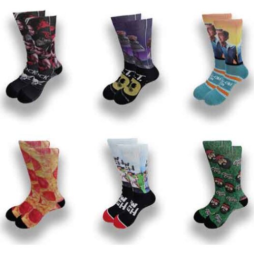 A Pair of Socks for Men and Women in Autumn and Winter Film Role-playing Printing and Dyeing Process High Quality Socks
