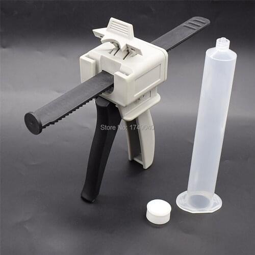 55ml Single Liquid Guns Dispenser 55cc UV Glue Gun Applicator Adhesive Manual Caulk Gun with 55ml 55cc Dispensing Syringe Barrel