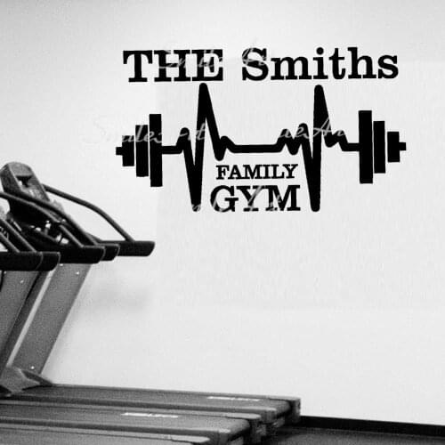 Diy Custom Name Gym Wall Sticker Pvc Wall Stickers Wall Art Wall Paper For Kids Rooms Wall Art Sticker Murals