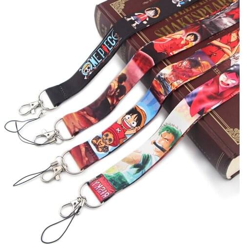 JY163 Anime Print Lanyards for Key Neck Strap lanyard card ID Holder Gym Key Chain Key Badge Holder DIY Hang Rope Key Rings