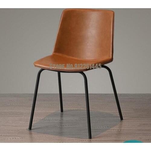 Nordic Italian Light Luxury Dining Chair Restaurant Home Backrest Chair Net Red Ins Modern Minimalist Iron Art