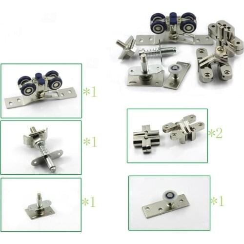 Funssor Folding Sliding Wooden Door Roller Rollers Bi-fold 50Kg