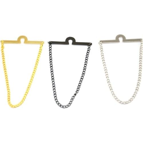 Necktiees Chain High-grade Mens Suit Shirt Tie Accessories Gifts Personality Classic Trendy Business Wedding Necktie Chains