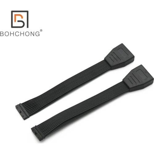 1pcs 5.9inch(15cm) Mini USB 3.0 19 Pin Internal Extension Header Adapter Cable for Motherboard