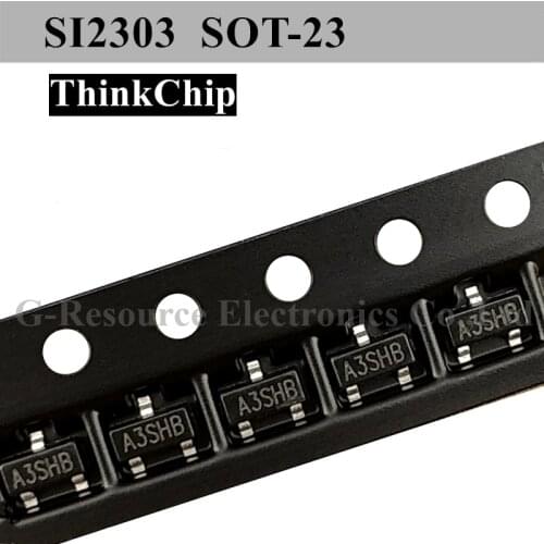 100 pcs) SI2303 2303 SOT-23 SMD Field Effect Transistor P-Channel MOS-FET (Marking A3SHB)