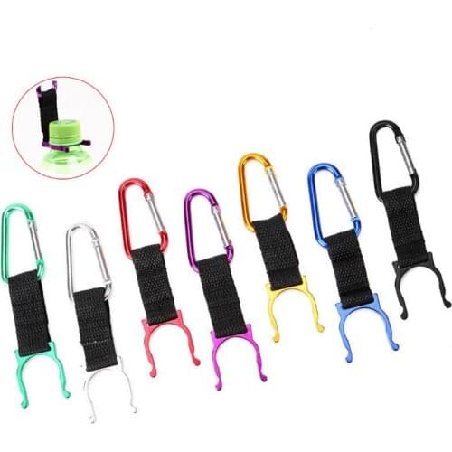 1000pcs Bottle Buckle Clip For Camping Hiking Survival Traveling tools Camping Carabiner Water Bottle Buckle Hook Holder SN155