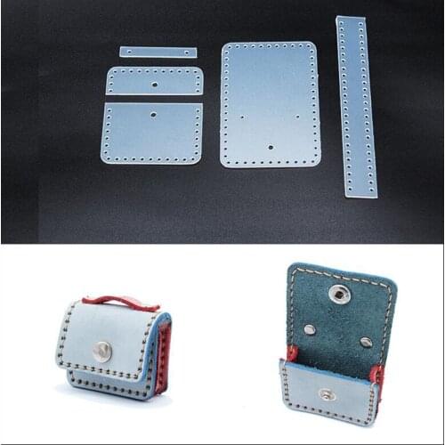 2019 DIY leather craft Mini bag Small briefcase Pendant sewing pattern pvc template