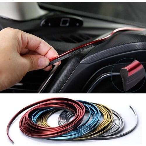 5-Meter Automobile Decorative Strip Interior Automobile Door Panel Gap Instrument Panel Decorative Bright Strip