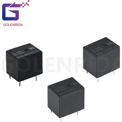5PCS/LOT Relay SRA-12VDC-CL SRA-05VDC-CL SRA-24VDC-CL Relays 5PINS 12v 5v 24v DC High Quality T74