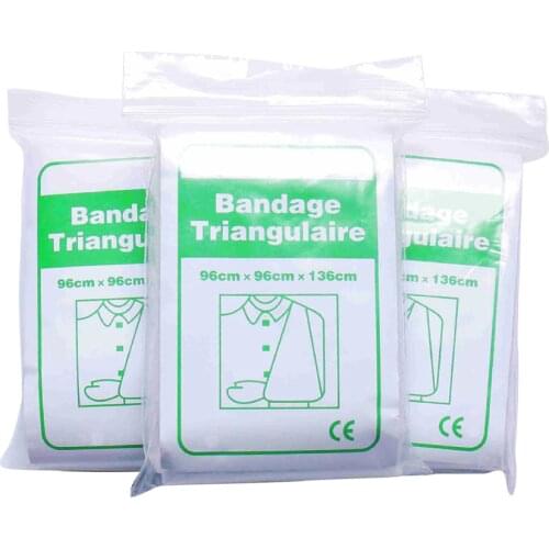 5Pcs Non-woven Thickened Gauze Triangle Bandage First Aid Kit Sterilization Medical Rescue Self Adhesive Elastic Wristband