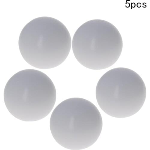 5pcs Pneumatic Pump Ball 15/15.3/16/18/19/22/25/30mm Diameter Smooth Surface High Temperature Resistant White PTEF Balls