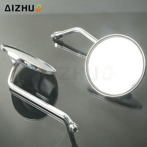 8mm 10mm Screw Universal Motorcycle Back View Mirror Rearview Side Mirrors For YAMAHA TX500 TX650 TX750 XJ1100 XJ550 XJ550R Seca