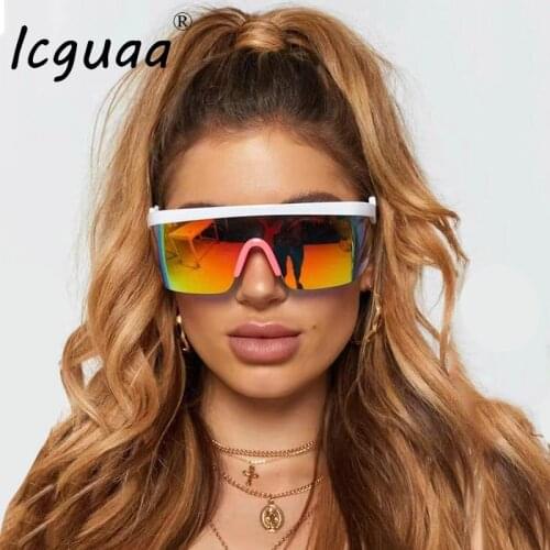 Shade for sunglasses 2020 oversized Sunglasses for men womens sports rimless Goggles oversized fashion sun glasses