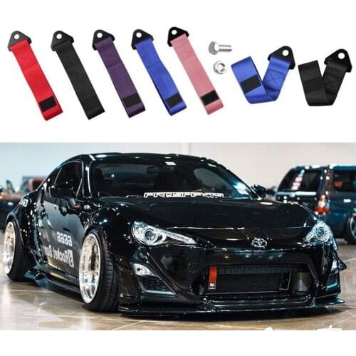 Towing Rope Nylon Tow Eye Strap Tow Loop Strap Racing Drift Rally Emergency Tool Paste QC0116