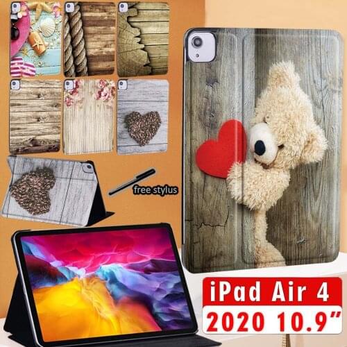 For IPad Air 4 Tablet Cover Pu Leather Flip Stand Case for Apple IPad Air 4 2020 10.9 Inch Protector Shell