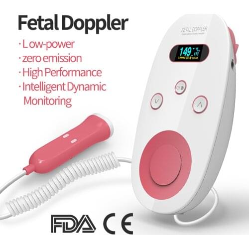 1 Pcs Portable Doppler Fetal Heart Rate Detector Household Pregnant Women Monitor Non-radiation Stethoscope Echo Baby Care Tools