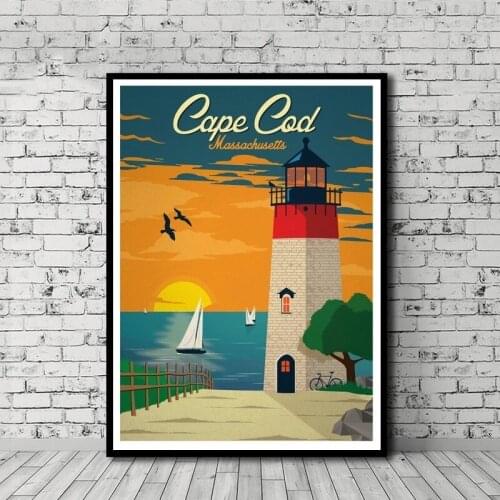HD Prints Home Vintage Travel Decor Cartoon Painting Poster Wall Art Cute Gift Canvas Modular No Frame Pictures For Living Room