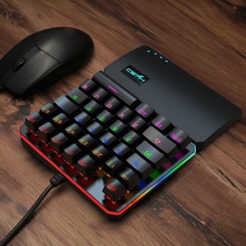 RGB Multiple Lighting Modes One-Handed Gaming Mechanical Keyboard Backlight