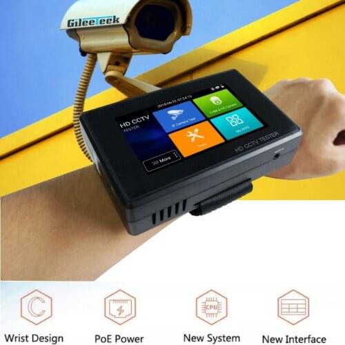 DH Test Tool HIK HD IPC1800 Plus4" IP Camera Tester Monitor CCTV TVI CVBS PTZ Control Touch Screen H.265 4K 8MP 1080P With WIFI