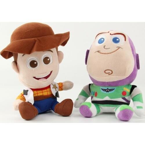 Disney Toy Story Plush Toys Doll 20cm Woody & Buzz Lightyear Plush Toy Soft Stuffed Toys for Kids Children Christmas Gifts