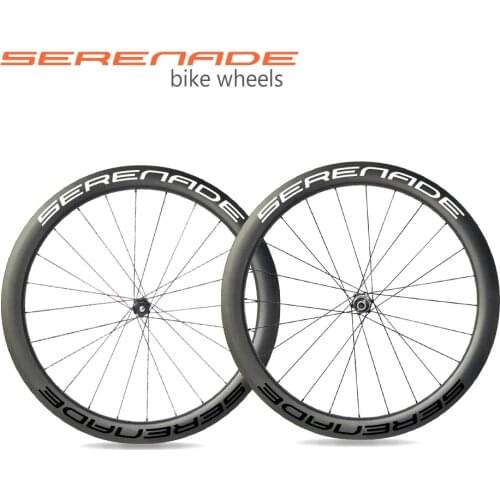 Disc Brake Road Bike Components 50mm Depth Carbon Wheelset UD Clincher Tubeless Rims Novetec D411CB/ 411SB 6 Bolts/center Lock