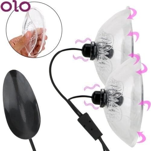 OLO Nipple Stimulation Licking Vibrator Breast Massage Breast Enlargement Masturbator Suction Cup Nipple Chest Sucker