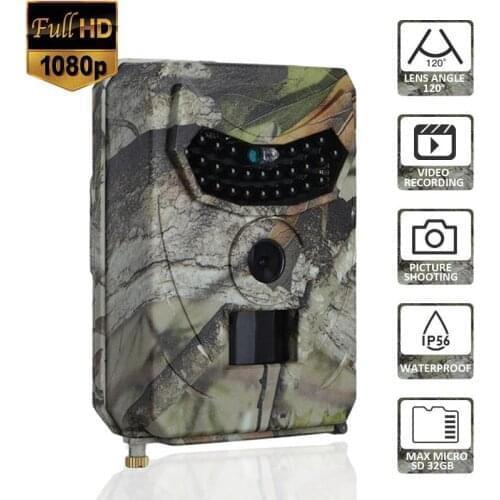 Mini Hunting Camera PR-100 Digital Trail Camera Motion-triggered Infra-red Night Vision Surveillance Outdoor Video Recorder