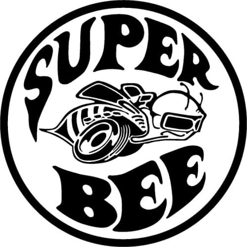 Super Bee Is Too Cool Car Stickers Fashion Personality Waterproof Pvc Decoration Exquisite Sunscreen Decals15cm*15cm