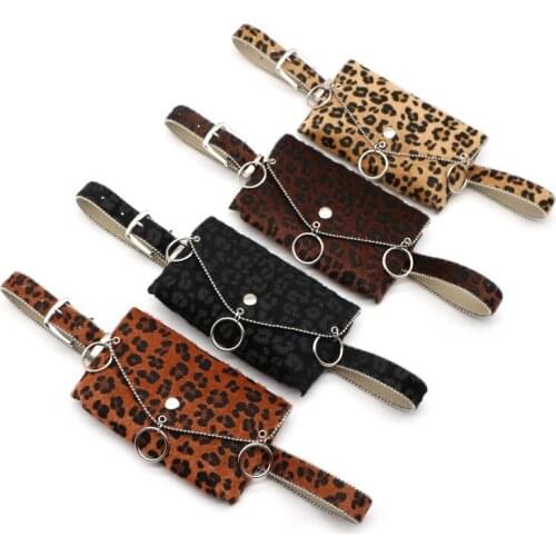 Women Waist Pack Female Belt Bags Removable Leopard O Ring Waist Pack Small Phone Pouch Bags Brand Design Girls Fanny Pack Belts