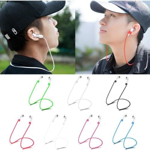 Anti Lost Strap String For AirPods Pro Strap Soft Silicone Headset Hanging Neck Rope For AirPods Colorful Cable Lanyard