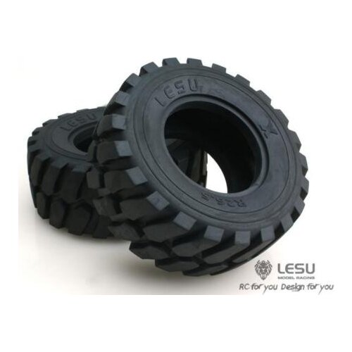 LESU 110MM Diameter 45MM Height Wheel Rubber Tyres 1/15 Loader RC Car Model TH02037