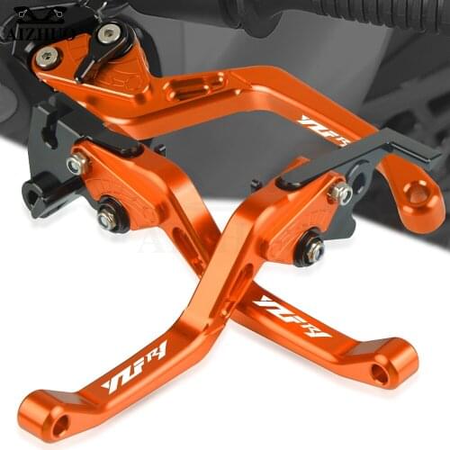 YZF R1 Motorcycle CNC Brake Clutch Levers FOR YAMAHA YZFR1 YZF-R1 2015-2020 2019 2018 2017 2016 Short Handbrake Adjustable LOGO