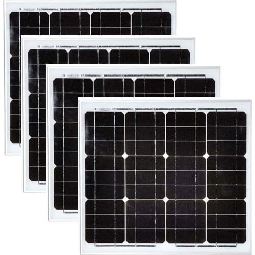 Solaire Panneau 12v 30w 4Pcs Outdoor Solar Panels 120w Sun Charger Solar Charger Phone Rv Caravan Motorhome Car Camp LED