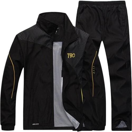 Sports Suit Men Quick Dry Jacket Loose Tracksuits Male Spring Autumn Fitness Running Sets Warm Jogging Gym Tracksuit Sportswear